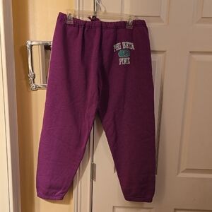 PINK Victoria's Secret Joggers in Rich Purple